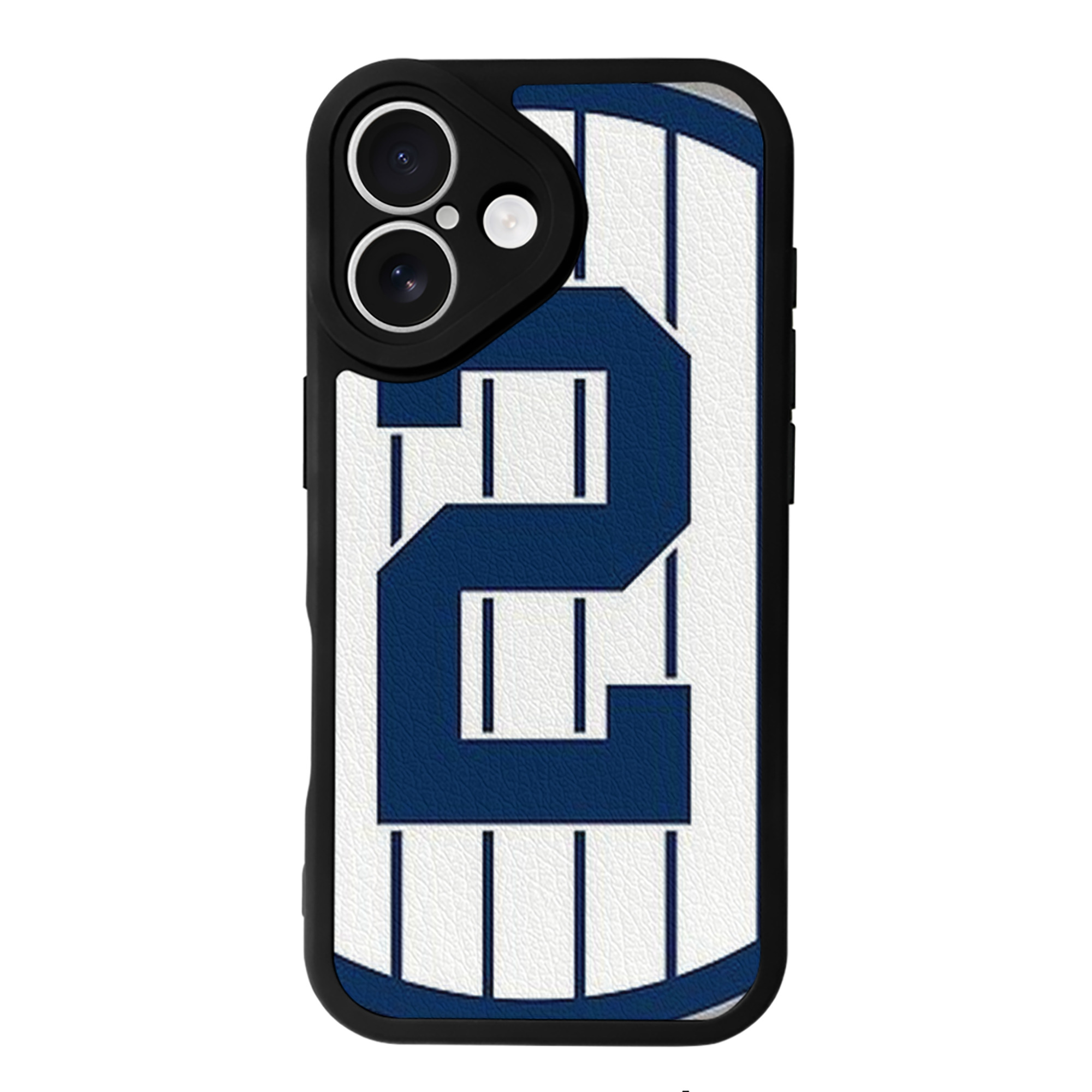 Derek Jeter 19 IPhone 16 Silicone Leather Case – UV Print, Lambskin Texture – Perfect Fit, Wireless Charging Compatible, Scratch Resistant, Precise Cutouts – Stylish Protection For IPhone 16